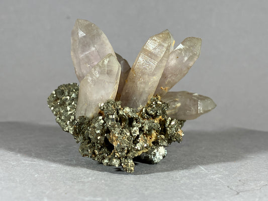 Amethyst/Pyrit - Siebenbürgen/Rumänien ca. 5,5x5,5cm