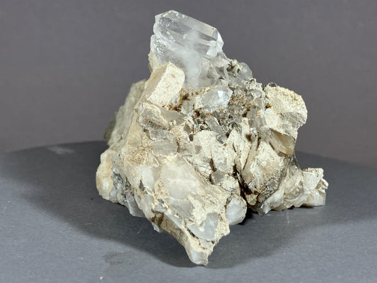Bergkristall/Fadenquarz - Pfunds/Tirol ca. 9x5,5cm