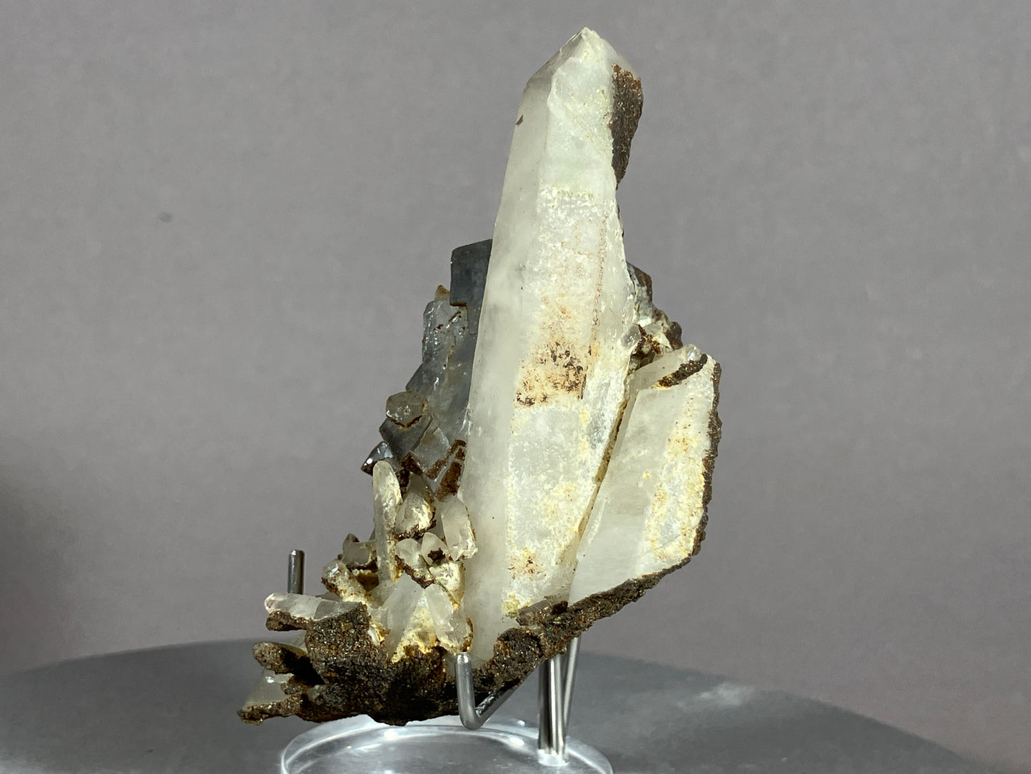 Fluorit/Bergkristall - Hunan/China ca. 7x4,5cm
