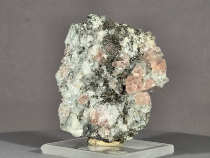 rosa Fluorit/Adular - Göschen/Schweiz ca. 5x5cm