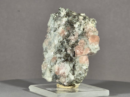 rosa Fluorit/Adular - Göschen/Schweiz ca. 5x5cm