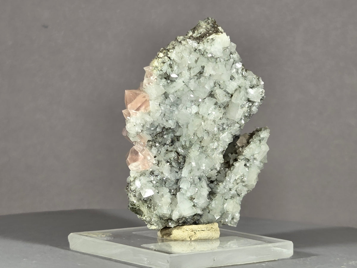 rosa Fluorit/Adular - Göschen/Schweiz ca. 5x5cm