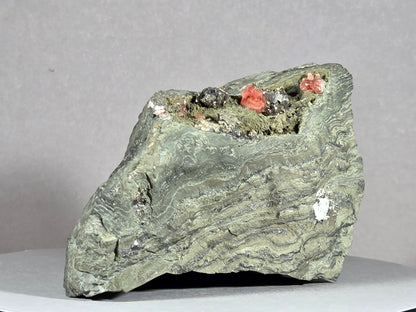 Rhodochrosit/Pyrit - Chihuahua/Mexiko ca. 9x6cm