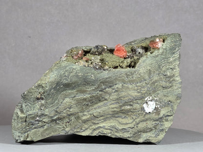 Rhodochrosit/Pyrit - Chihuahua/Mexiko ca. 9x6cm