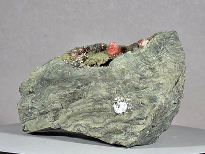 Rhodochrosit/Pyrit - Chihuahua/Mexiko ca. 9x6cm