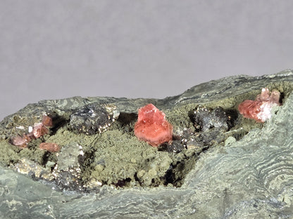 Rhodochrosit/Pyrit - Chihuahua/Mexiko ca. 9x6cm