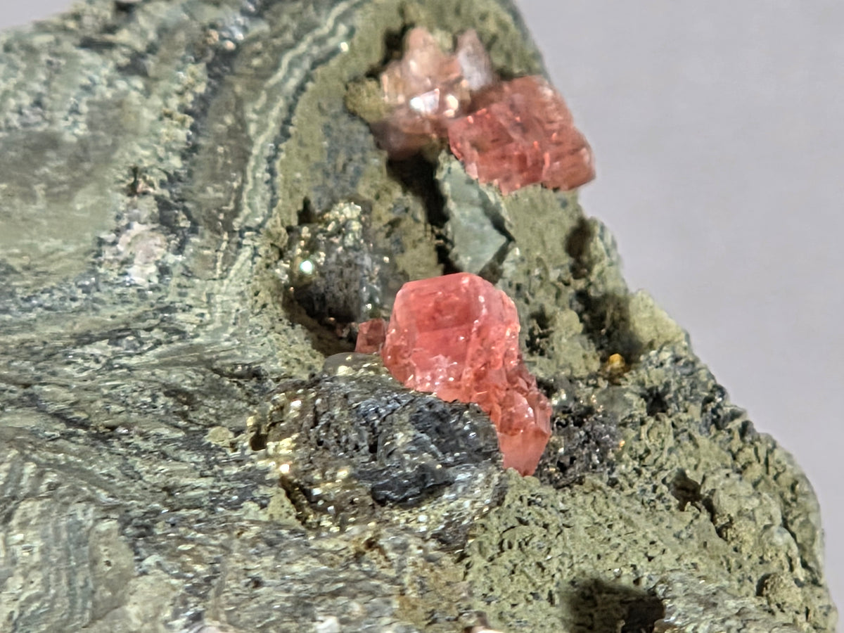 Rhodochrosit/Pyrit - Chihuahua/Mexiko ca. 9x6cm
