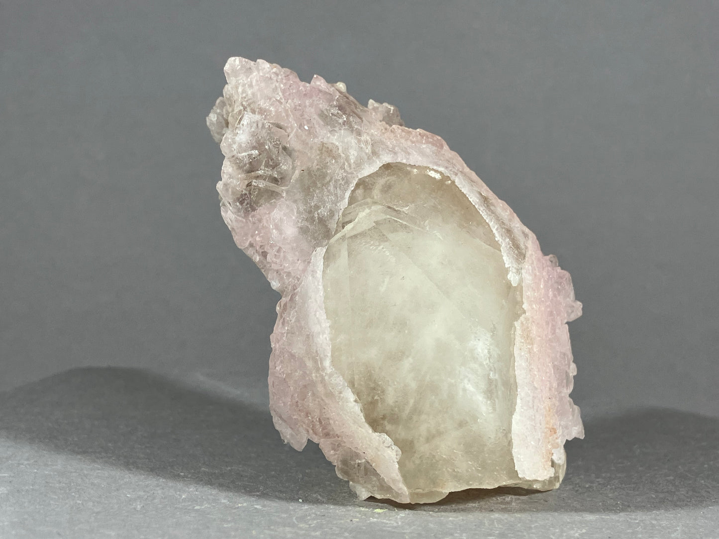 Rosenquarz/Rauchquarz - Minas Gerais/Brasilien ca. 7,5x4,5cm