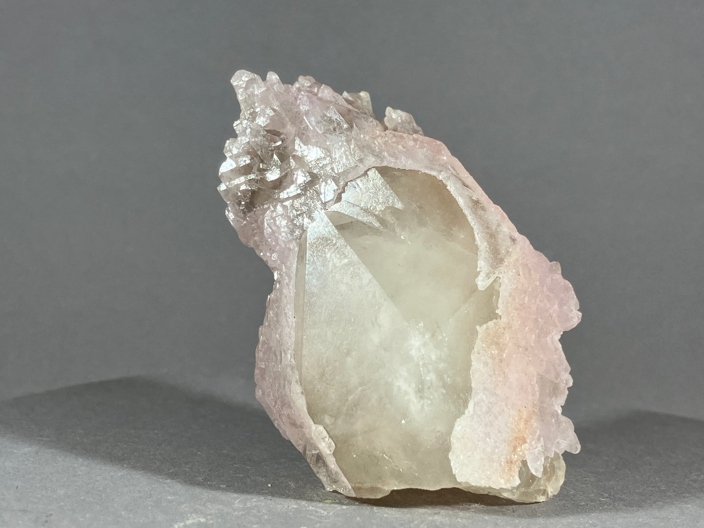 Rosenquarz/Rauchquarz - Minas Gerais/Brasilien ca. 7,5x4,5cm
