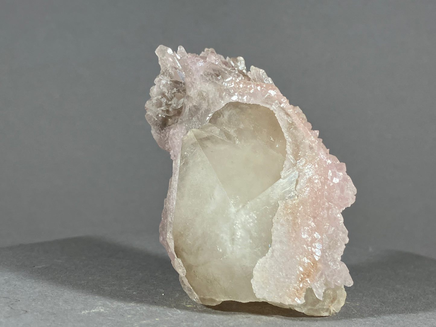 Rosenquarz/Rauchquarz - Minas Gerais/Brasilien ca. 7,5x4,5cm