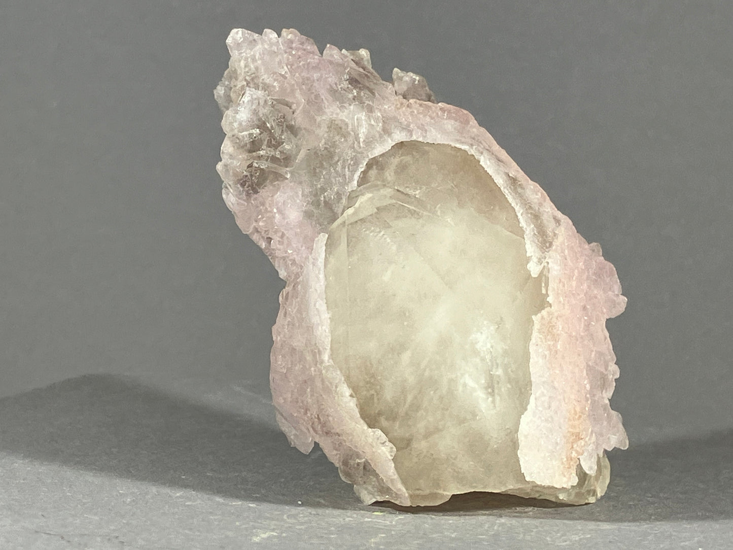Rosenquarz/Rauchquarz - Minas Gerais/Brasilien ca. 7,5x4,5cm
