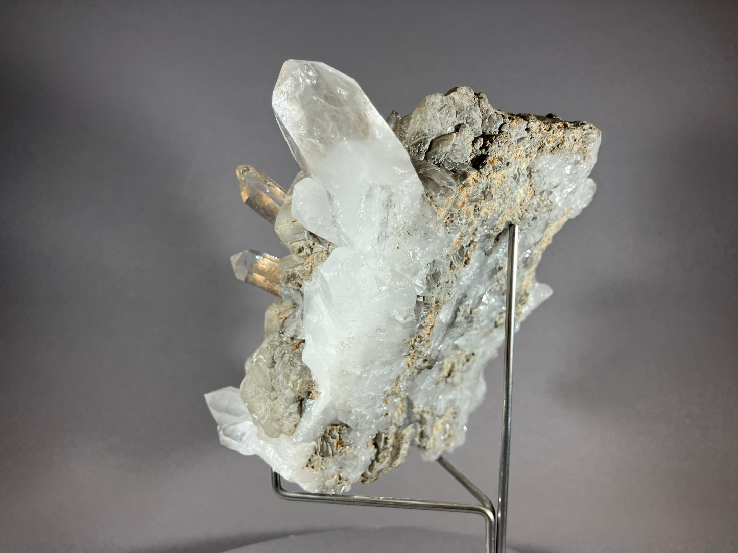 Bergkristall - Alpe Ramosa/Lugnez ca. 12x12cm