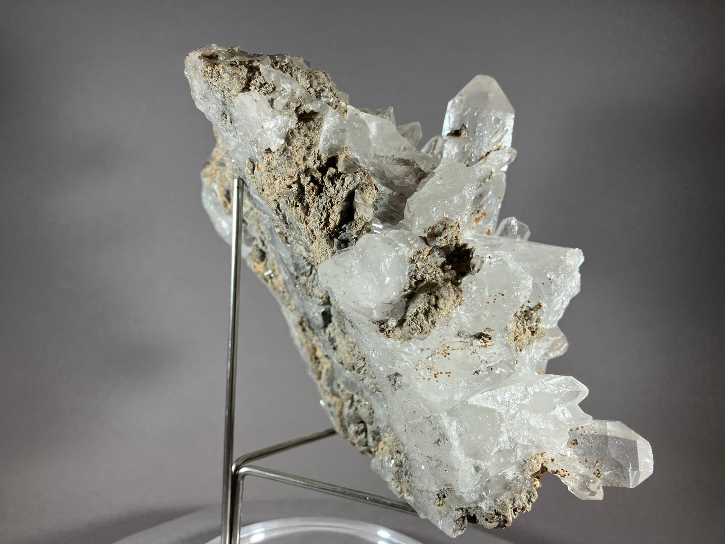 Bergkristall - Alpe Ramosa/Lugnez ca. 12x12cm
