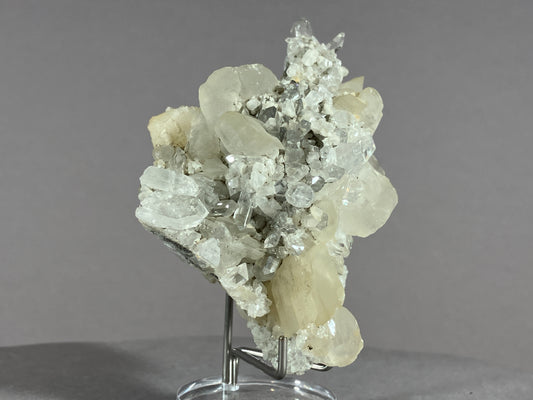 Bergkristall/Calcit - Pfunds/Tirol ca. 7x5cm