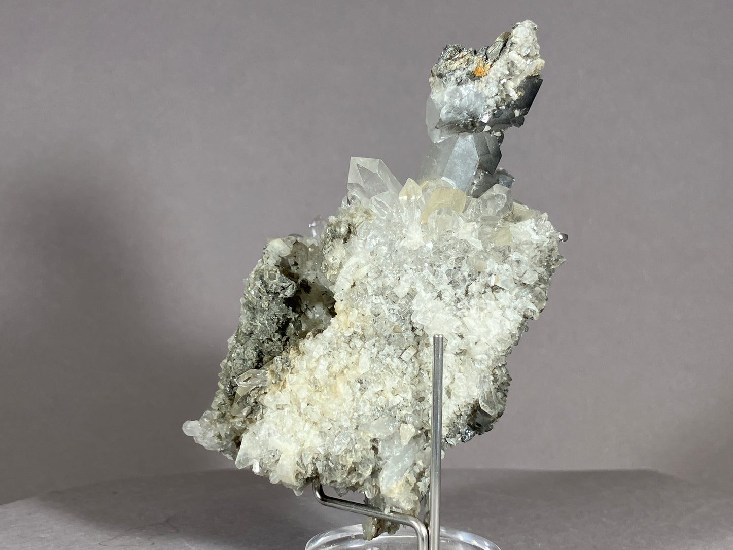 Bergkristall/Calcit - Pfunds/Tirol a. 8x5cm