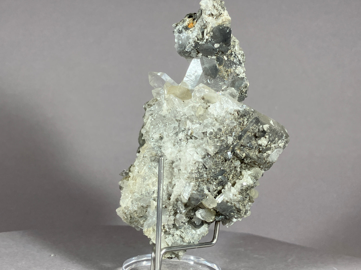 Bergkristall/Calcit - Pfunds/Tirol a. 8x5cm