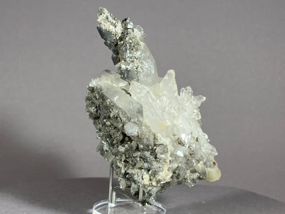 Bergkristall/Calcit - Pfunds/Tirol a. 8x5cm