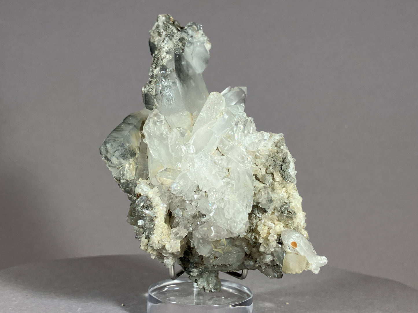 Bergkristall/Calcit - Pfunds/Tirol a. 8x5cm