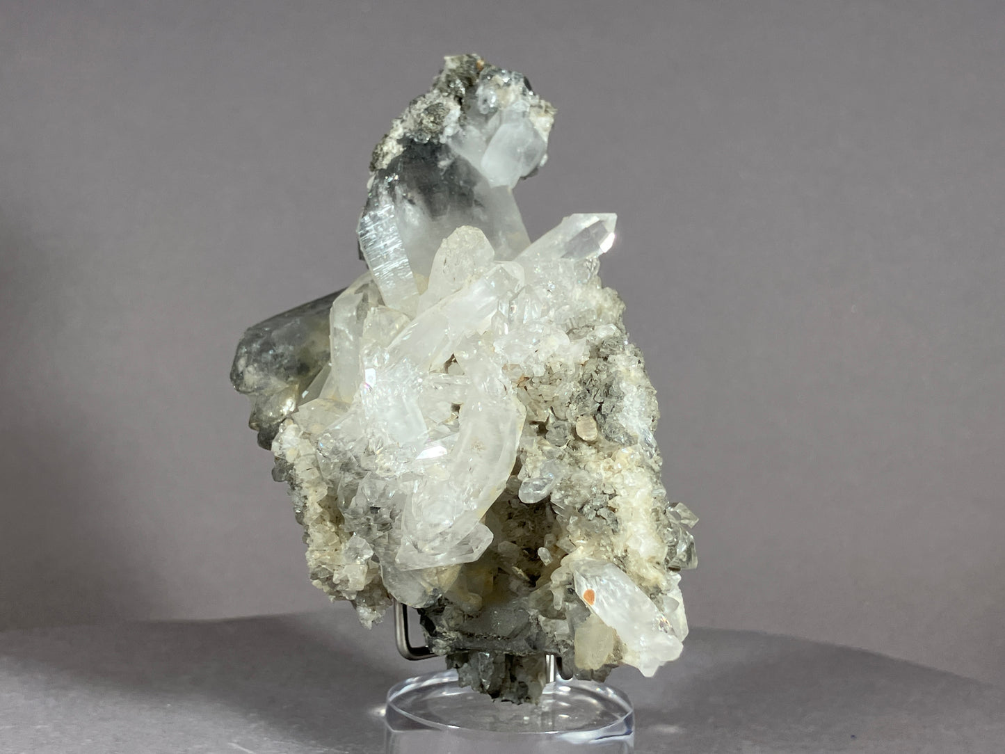 Bergkristall/Calcit - Pfunds/Tirol a. 8x5cm