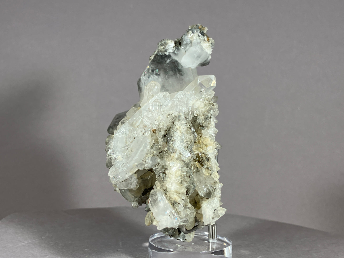 Bergkristall/Calcit - Pfunds/Tirol a. 8x5cm