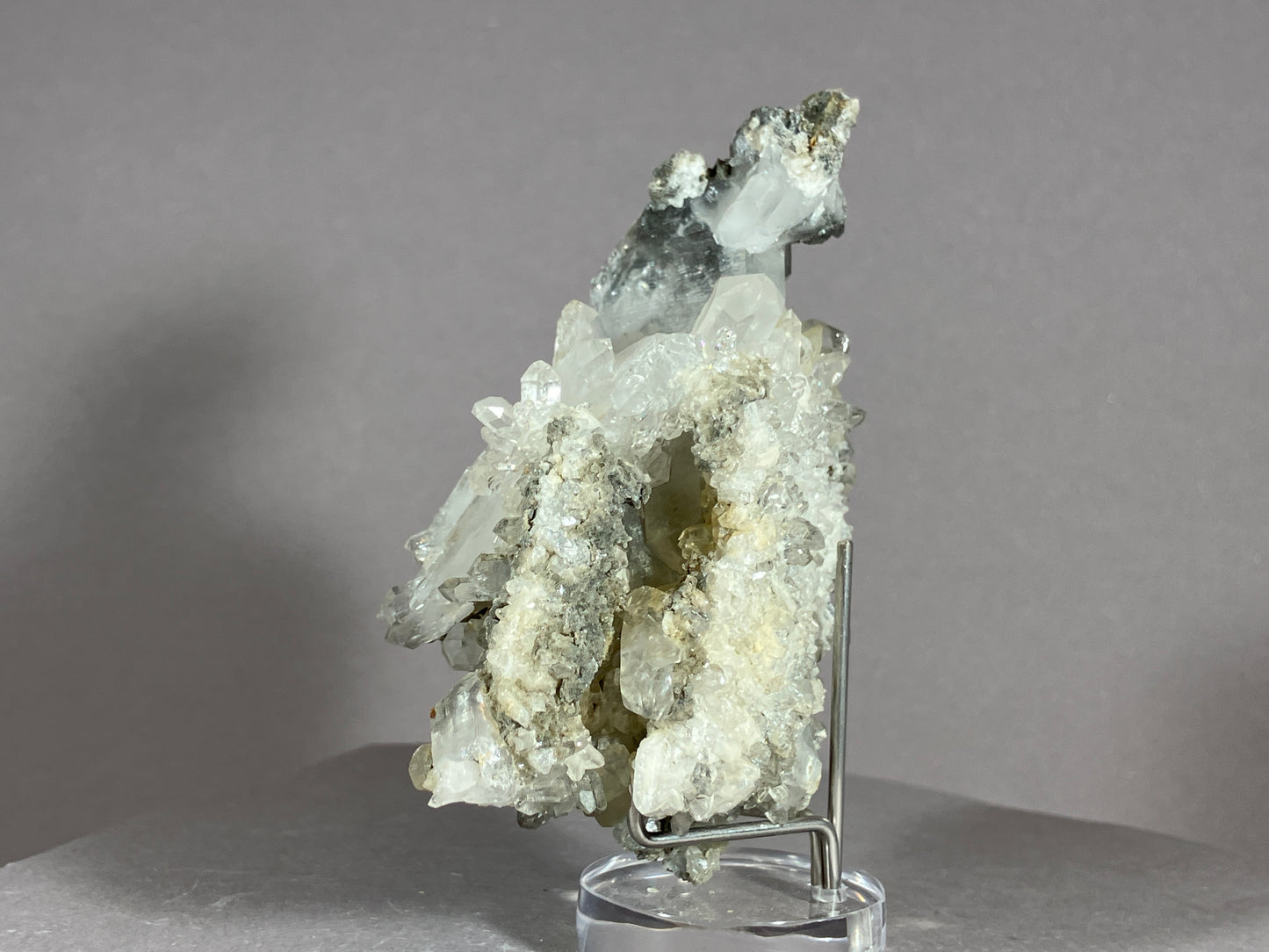 Bergkristall/Calcit - Pfunds/Tirol a. 8x5cm