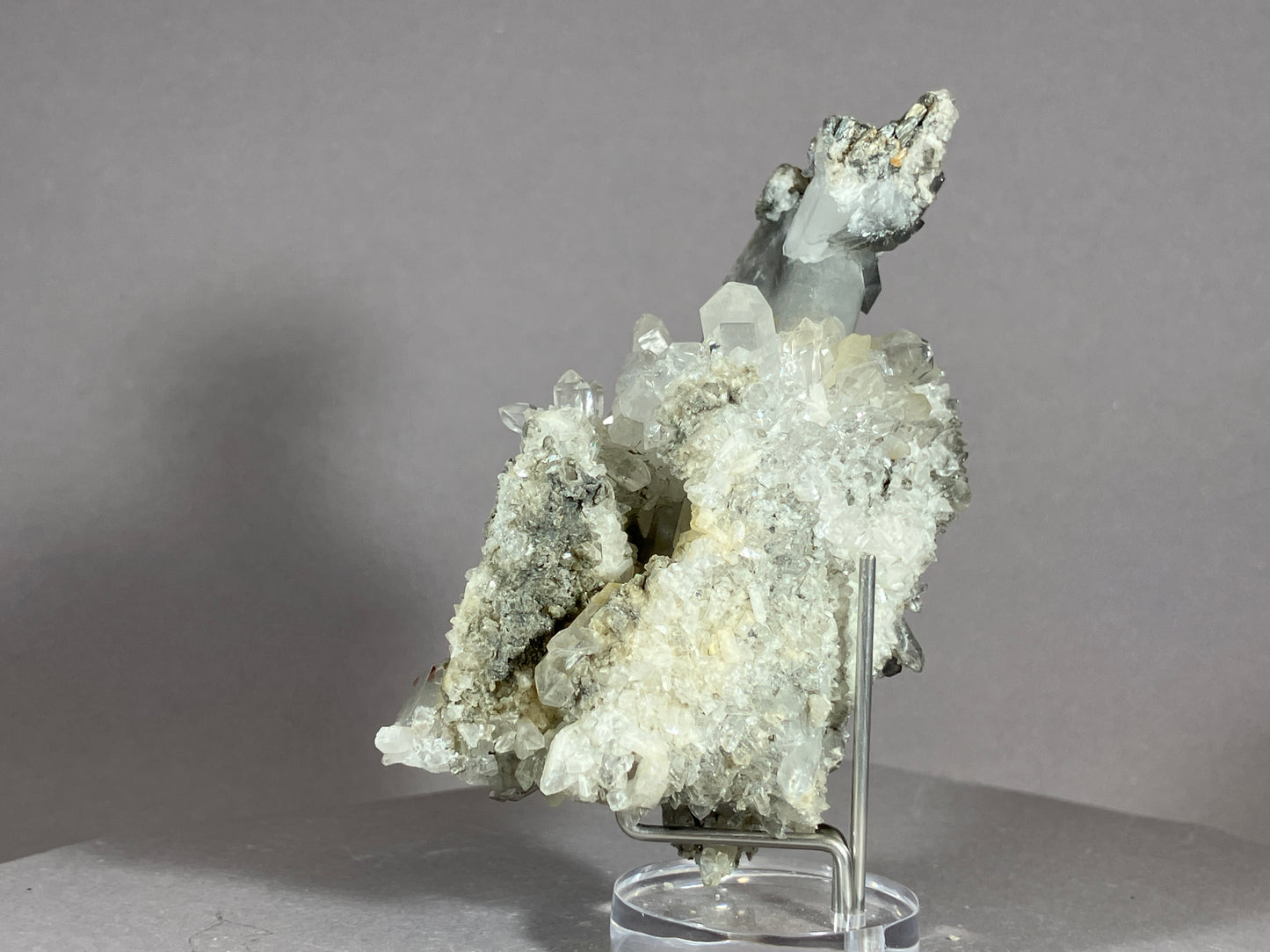 Bergkristall/Calcit - Pfunds/Tirol a. 8x5cm
