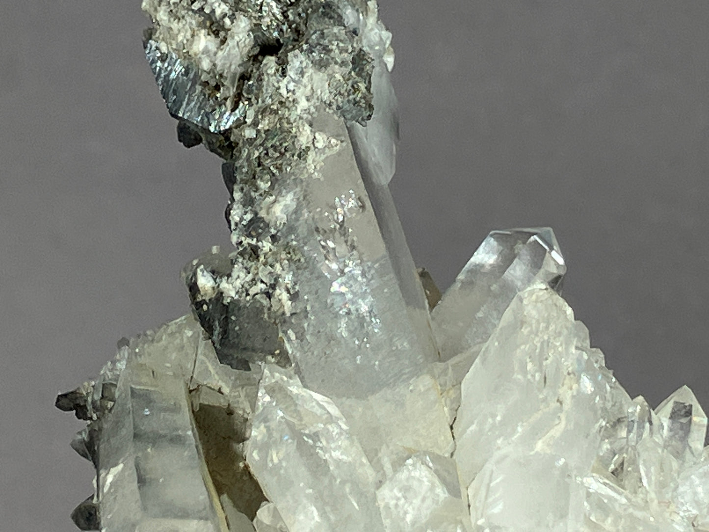 Bergkristall/Calcit - Pfunds/Tirol a. 8x5cm