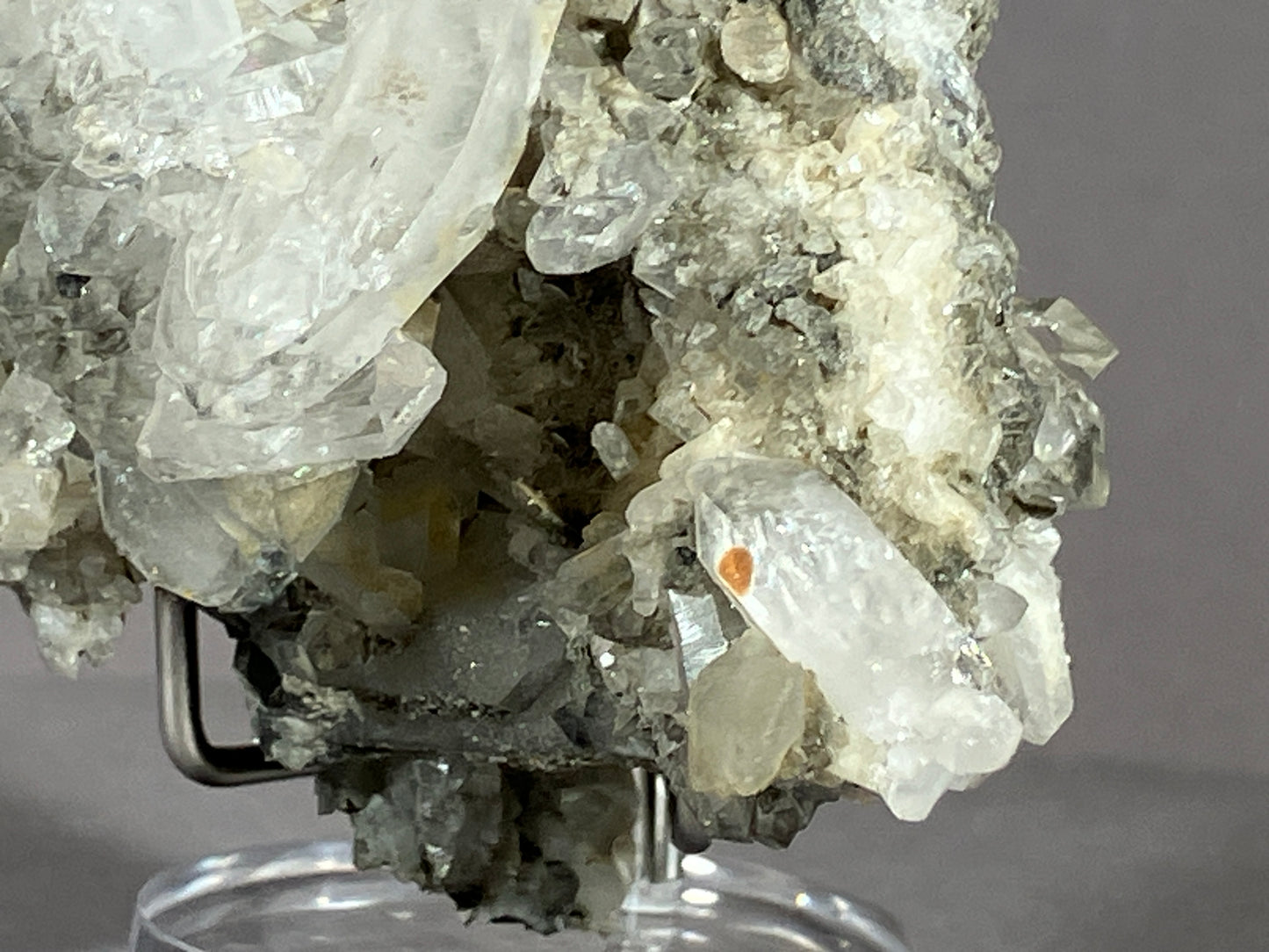 Bergkristall/Calcit - Pfunds/Tirol a. 8x5cm