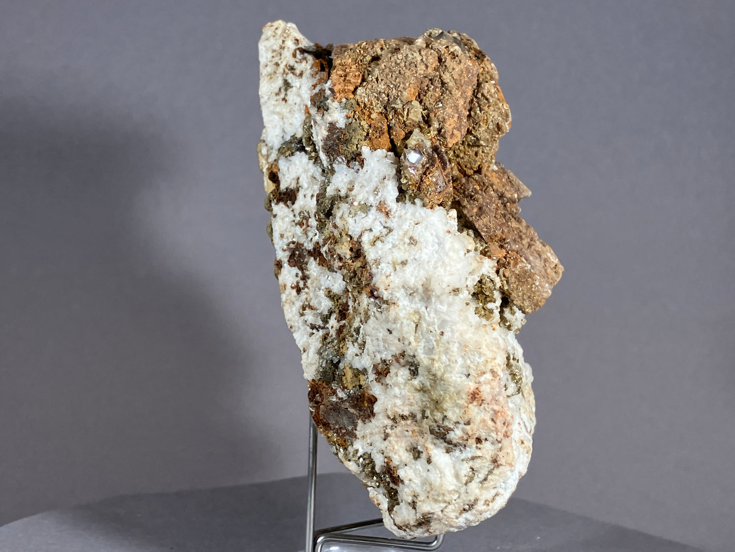 Siderit/Bergkristall - Zemmgrund/Zillertal ca. 10x9cm