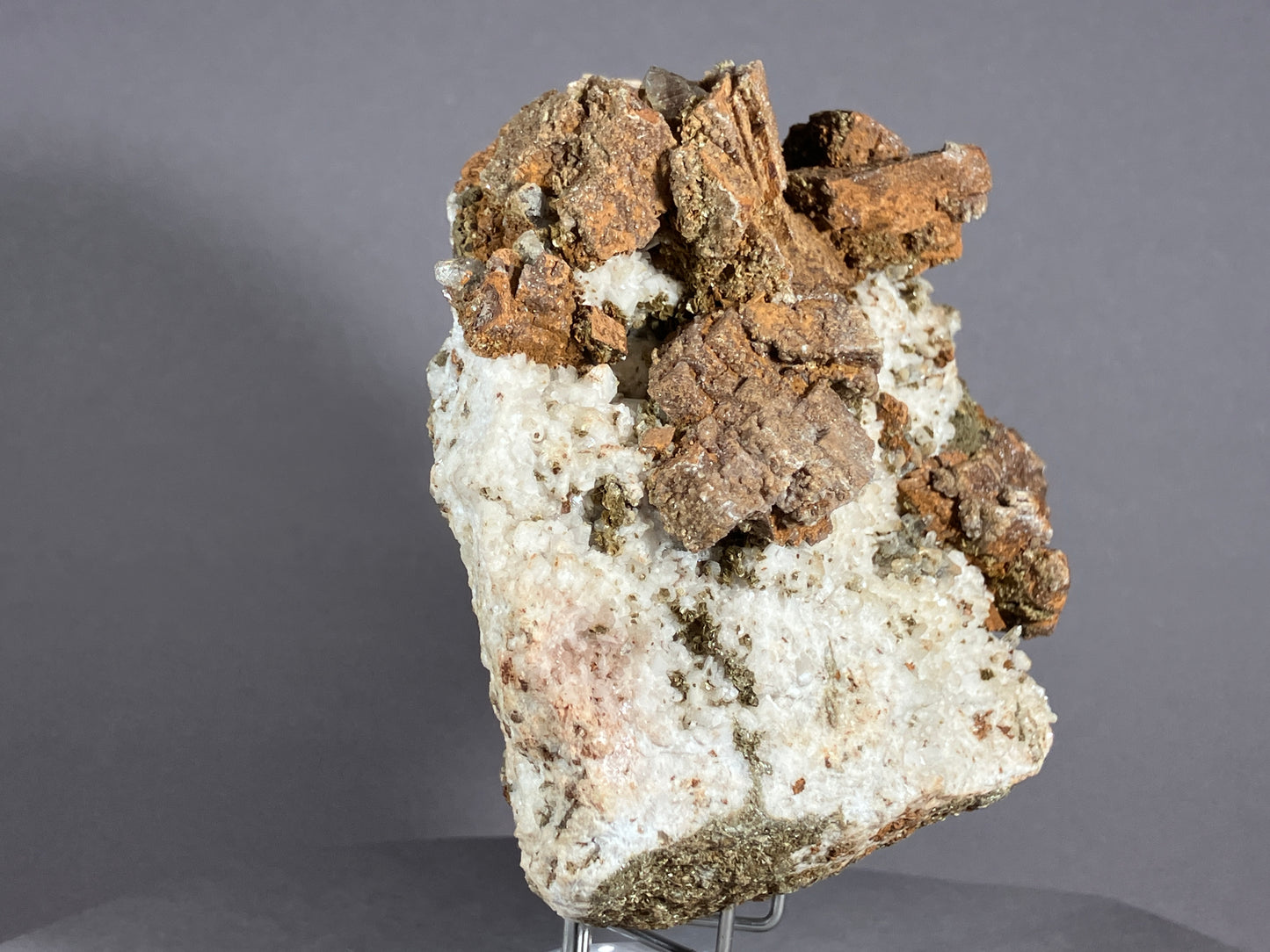 Siderit/Bergkristall - Zemmgrund/Zillertal ca. 10x9cm