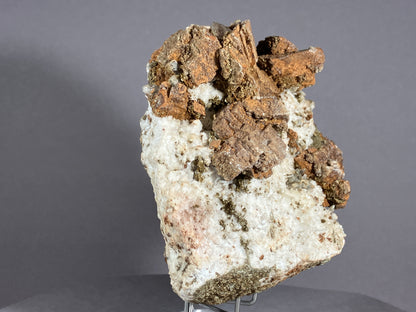 Siderit/Bergkristall - Zemmgrund/Zillertal ca. 10x9cm