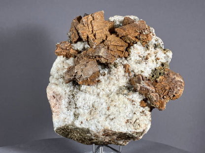 Siderit/Bergkristall - Zemmgrund/Zillertal ca. 10x9cm