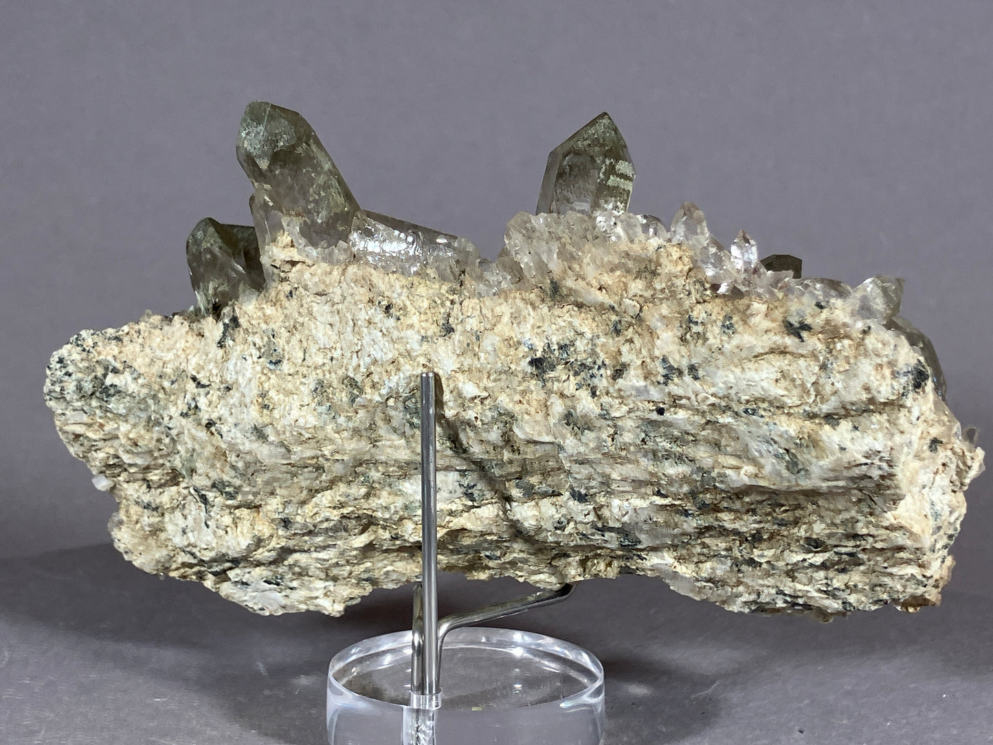 Bergkristall/Rauchquarz - Val Giuv/Schweiz ca. 10x6,5cm