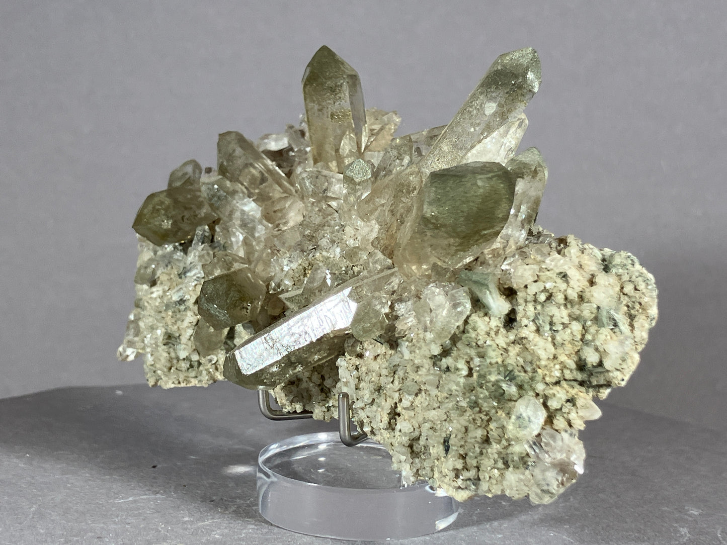 Bergkristall/Rauchquarz - Val Giuv/Schweiz ca. 10x6,5cm
