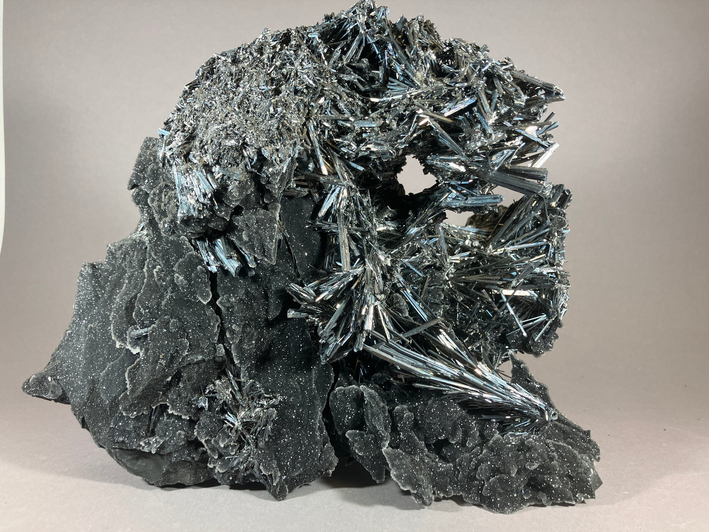 Antimonit/Stibnit - Hunan/China ca. 25x20cm