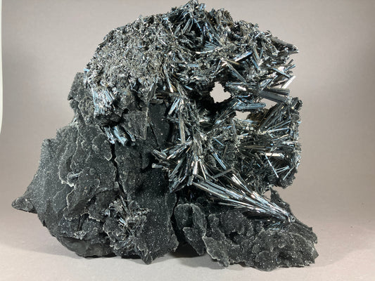 Antimonit/Stibnit - Hunan/China ca. 25x20cm