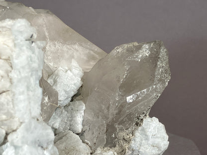 Bergkristall/Periklin/blauer Calcit/Turmalin - Giza/Pakistan ca. 17x10cm