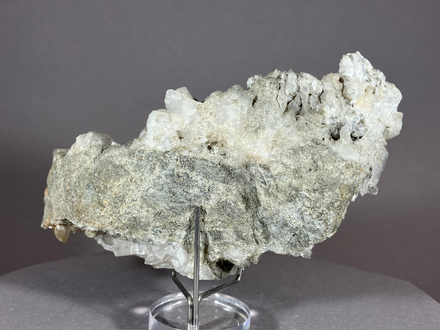 Bergkristall/Calcit - Pfunds/Tirol ca. 12x7cm