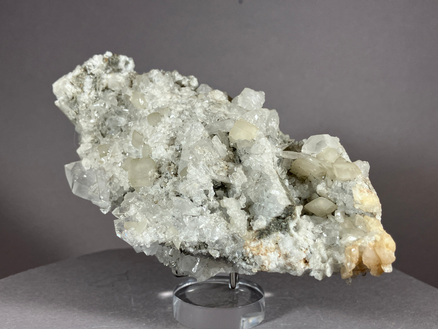 Bergkristall/Calcit - Pfunds/Tirol ca. 12x7cm