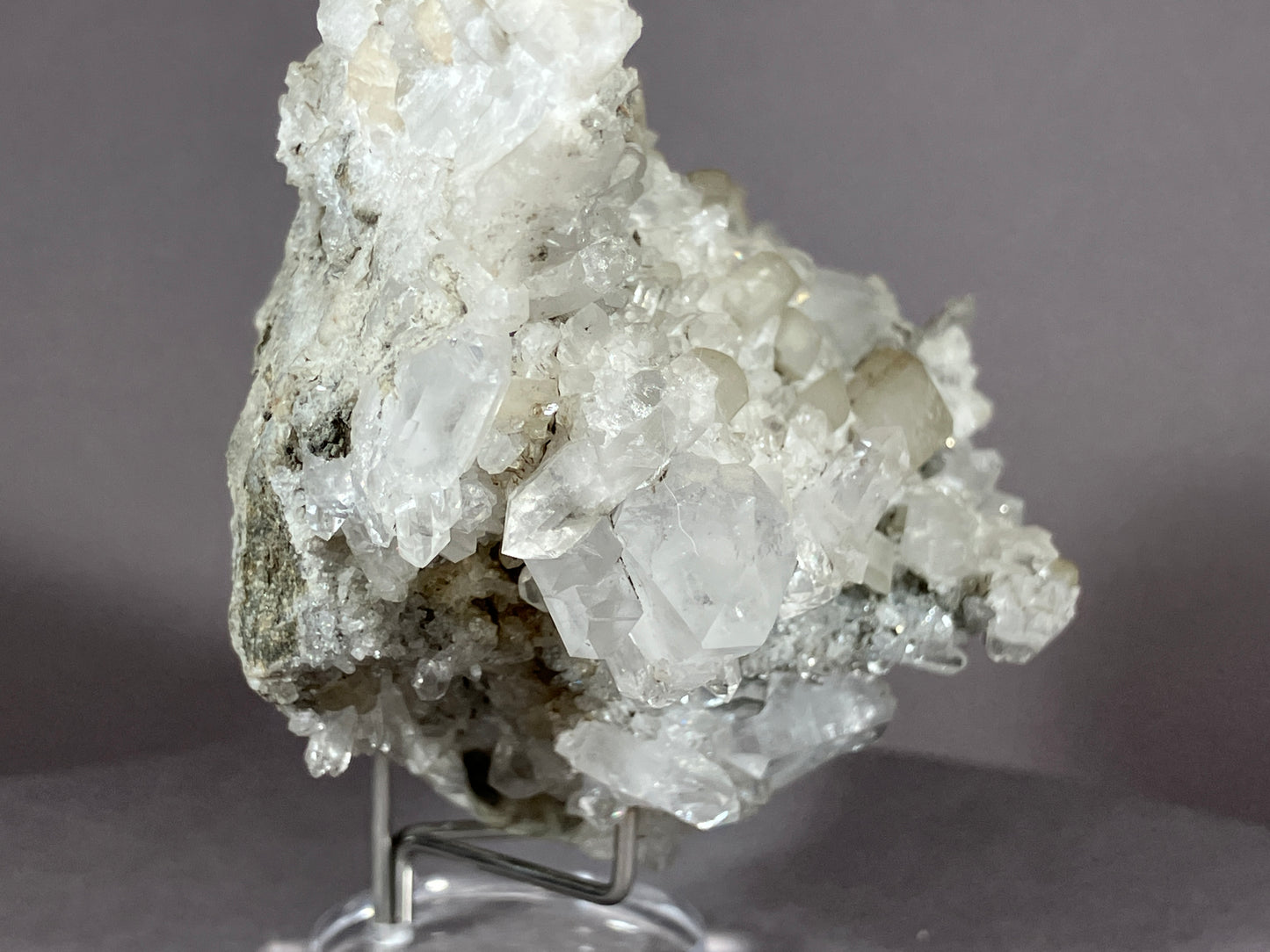 Bergkristall/Calcit - Pfunds/Tirol ca. 12x7cm