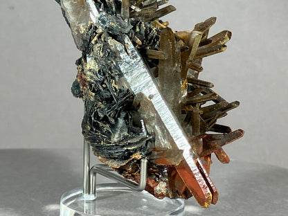 Hämatit/Bergkristall - Jinlong/China ca. 11x5cm