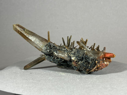 Hämatit/Bergkristall - Jinlong/China ca. 11x5cm