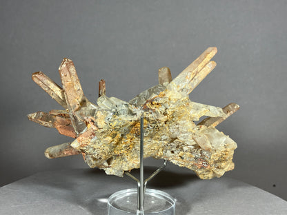 Hämatit/Bergkristall - Jinlong/China ca. 13x9cm