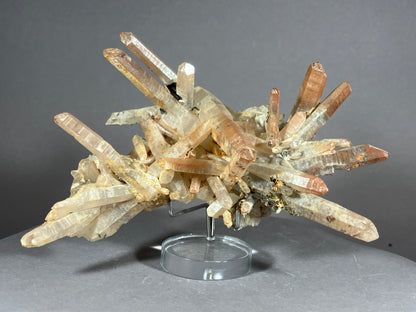 Hämatit/Bergkristall - Jinlong/China ca. 13x9cm