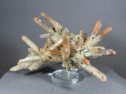 Hämatit/Bergkristall - Jinlong/China ca. 13x9cm