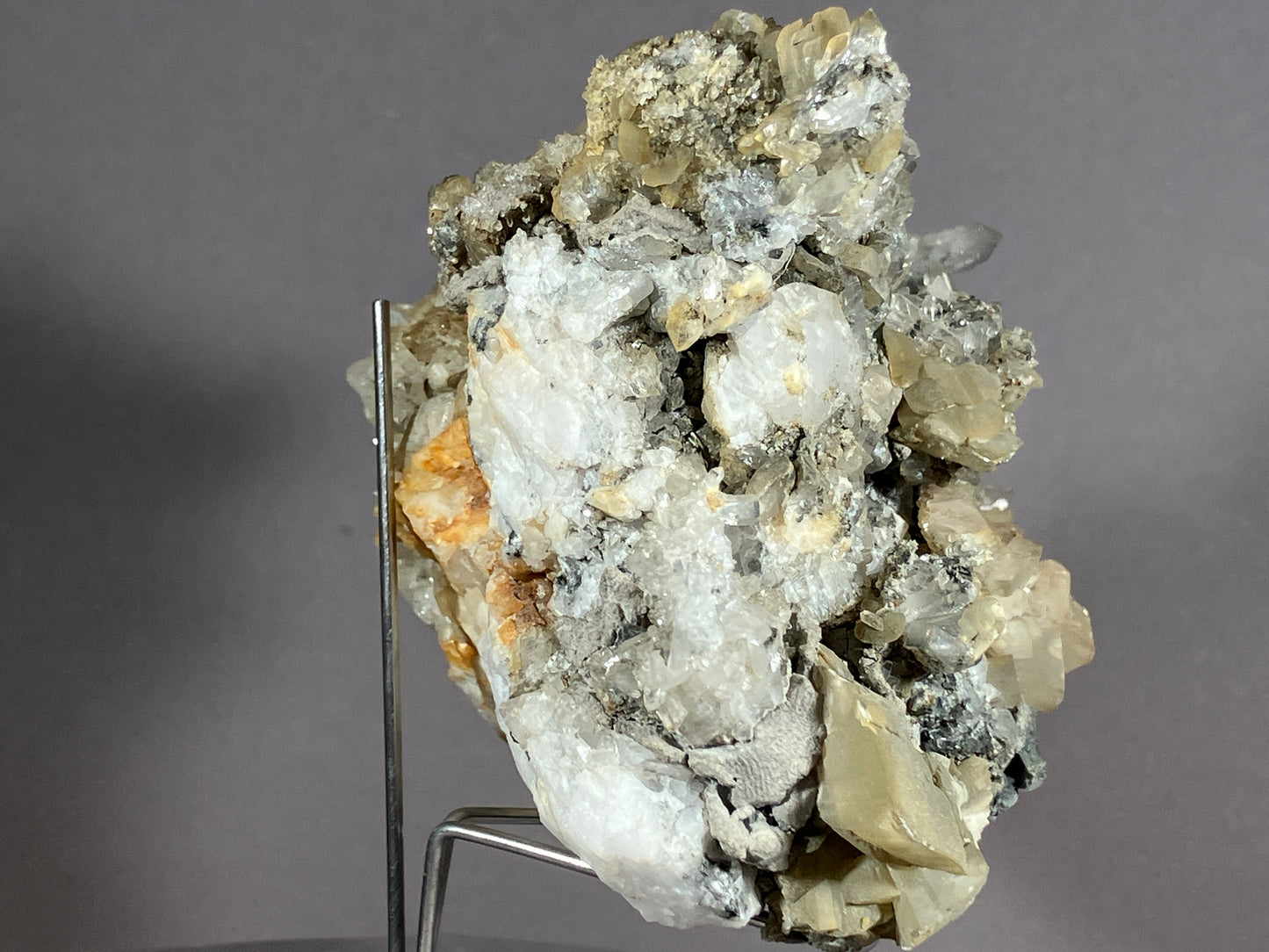 Bergkristall/Calcit - Pfunds/Tirol ca. 10x8cm