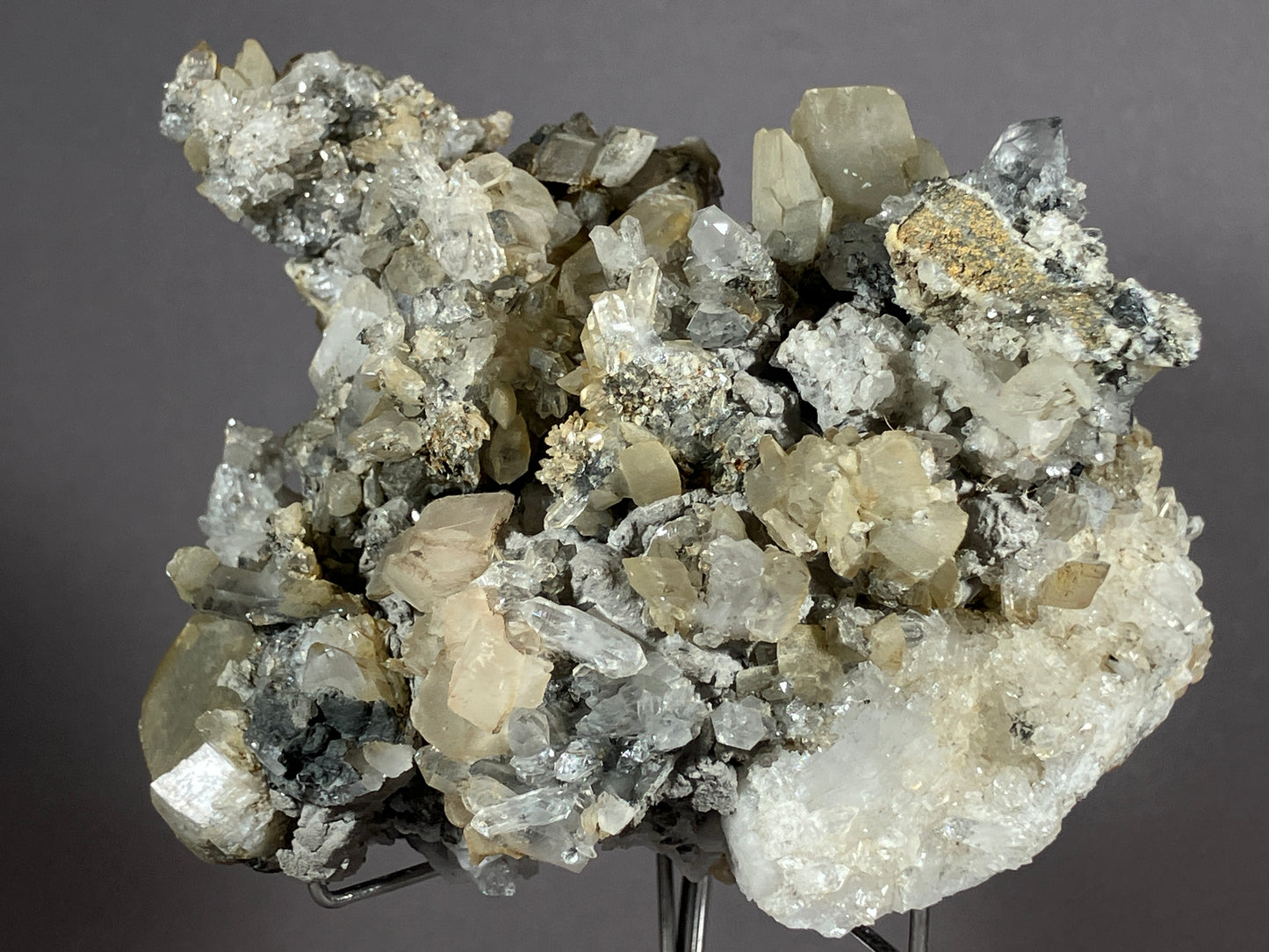 Bergkristall/Calcit - Pfunds/Tirol ca. 10x8cm