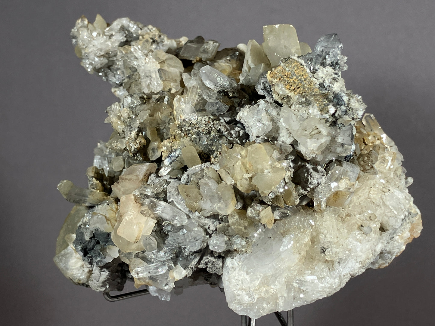 Bergkristall/Calcit - Pfunds/Tirol ca. 10x8cm