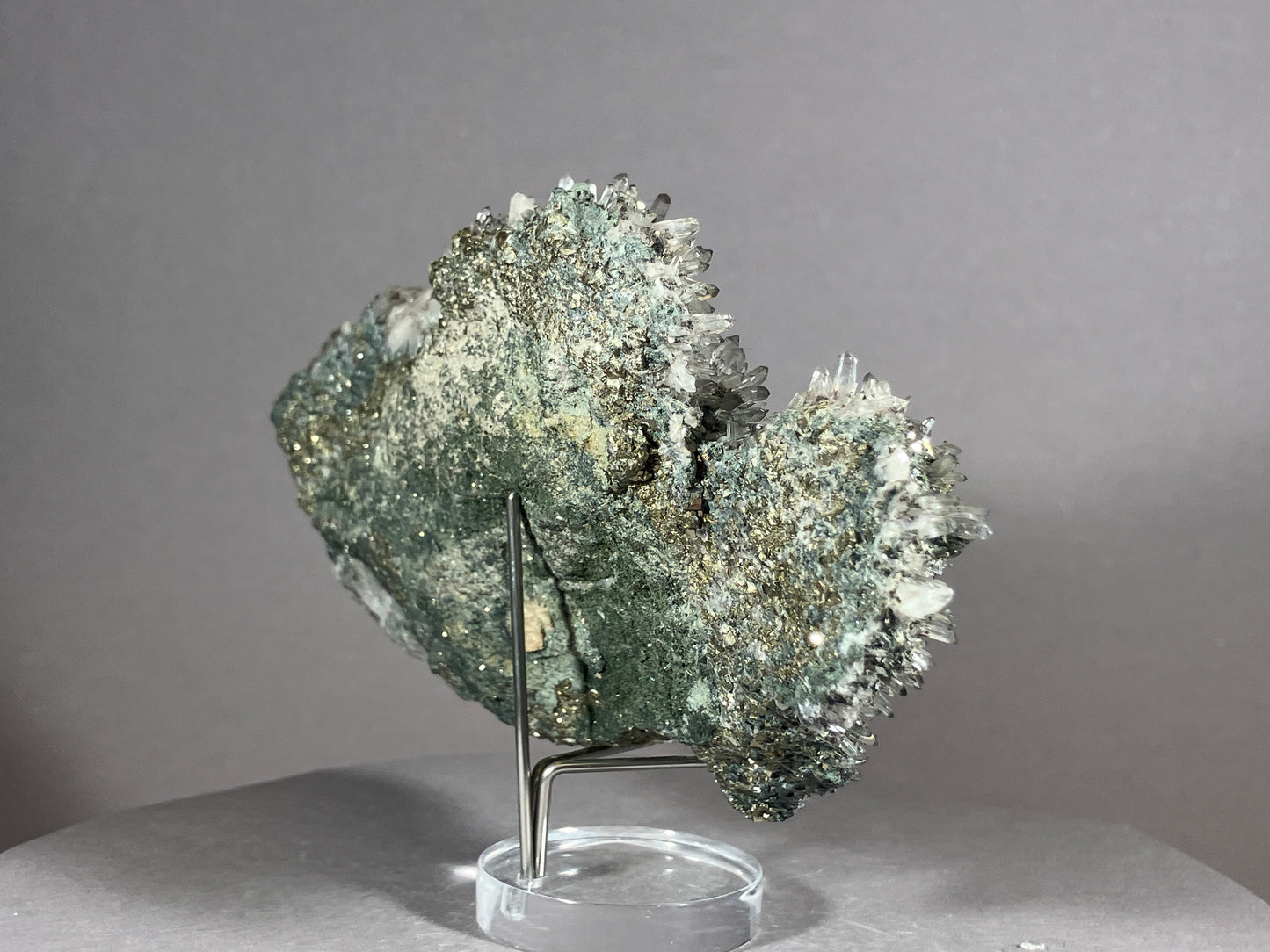 Amethyst/Pyrit - Siebenbürgen/Rumänien ca. 13,5x7,5cm