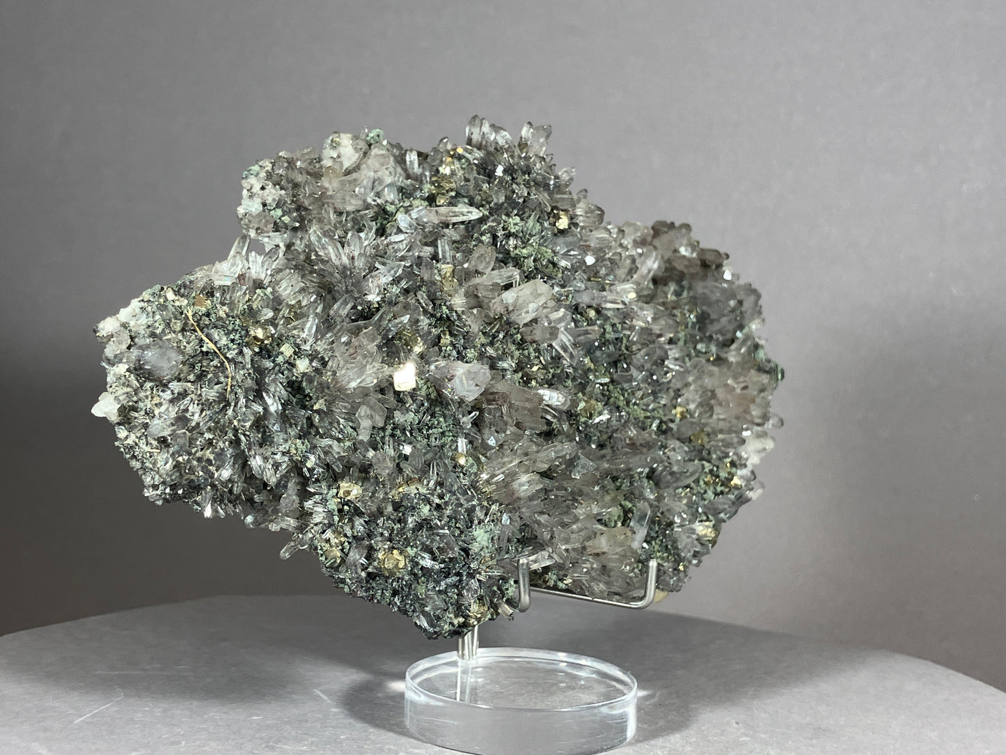 Amethyst/Pyrit - Siebenbürgen/Rumänien ca. 13,5x7,5cm